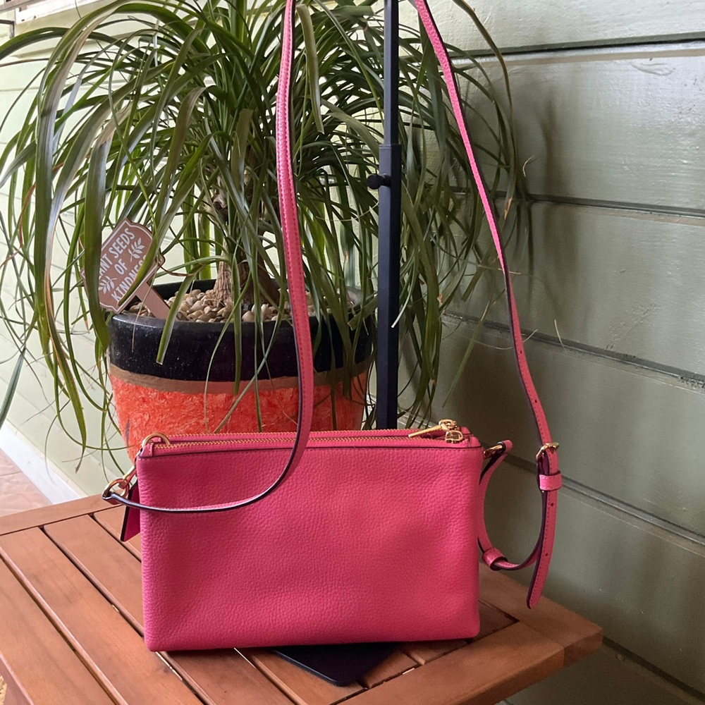 Coach Lyla Crossbody Bag, Pink/Gold, EUC - Picture 7 of 9
